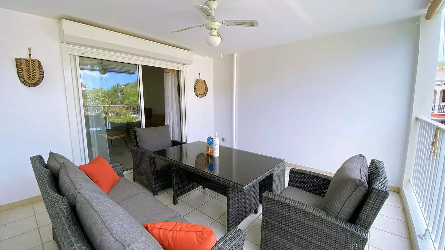Terrasse de l'appartement alizé